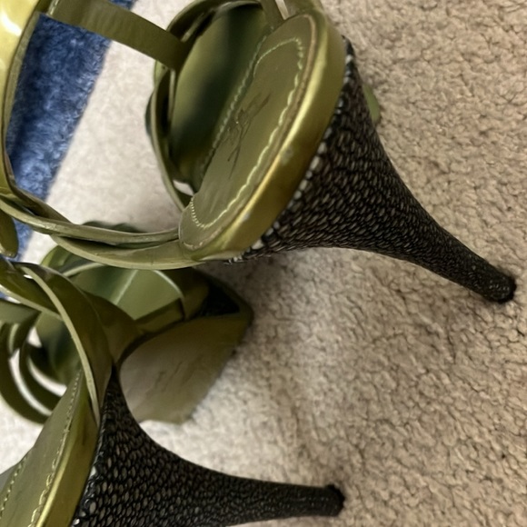 YSL. Tribute Light Green Sandal - Picture 3 of 5